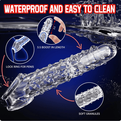 Bigger. Harder. Wilder. The Explosive Vibrating Wolf - Tooth Crystal Sleeve - Feel More